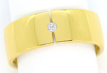 Foto 1 - Diamant-Ring Fuge von Niessing 0,03ct Brillant Gelbgold, S9748